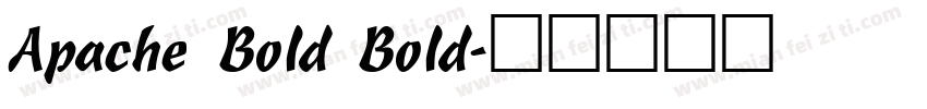 Apache Bold Bold字体转换